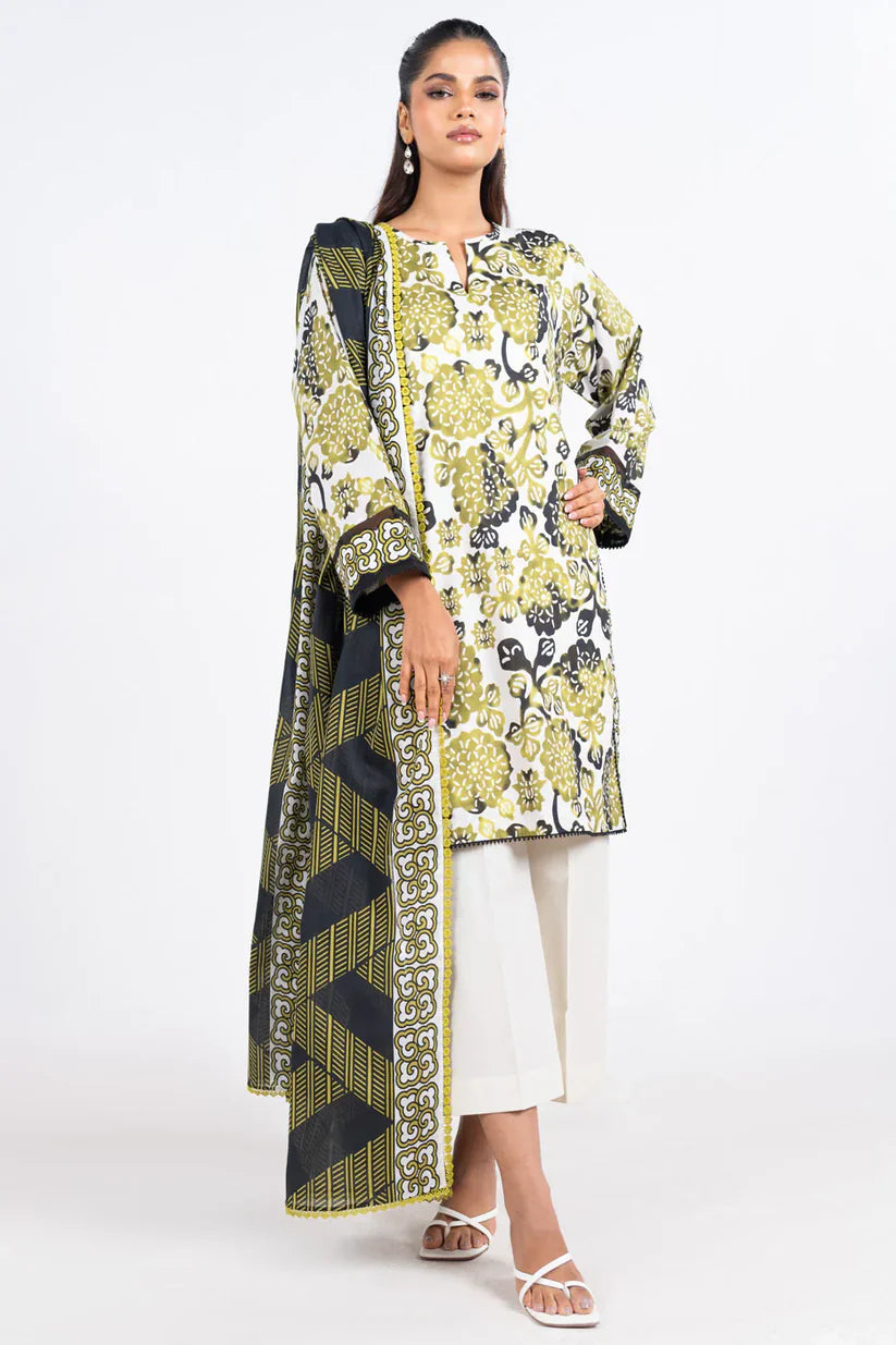 Alkaram Printed Lawn 3-PC