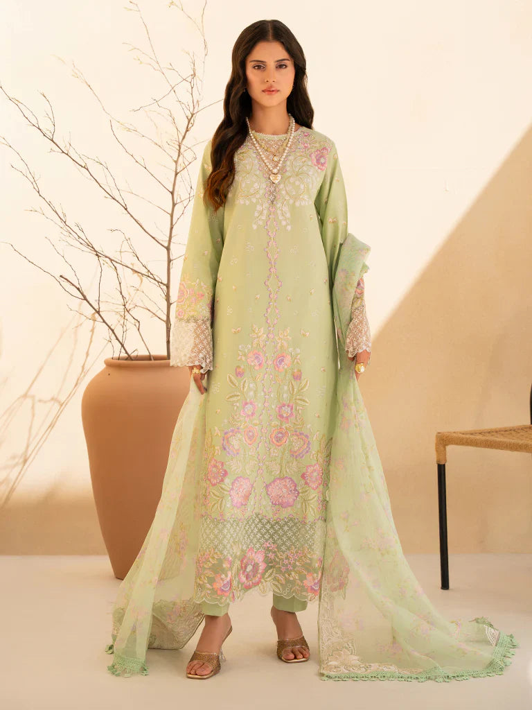 RajBari 3 piece Embroidered lawn suit