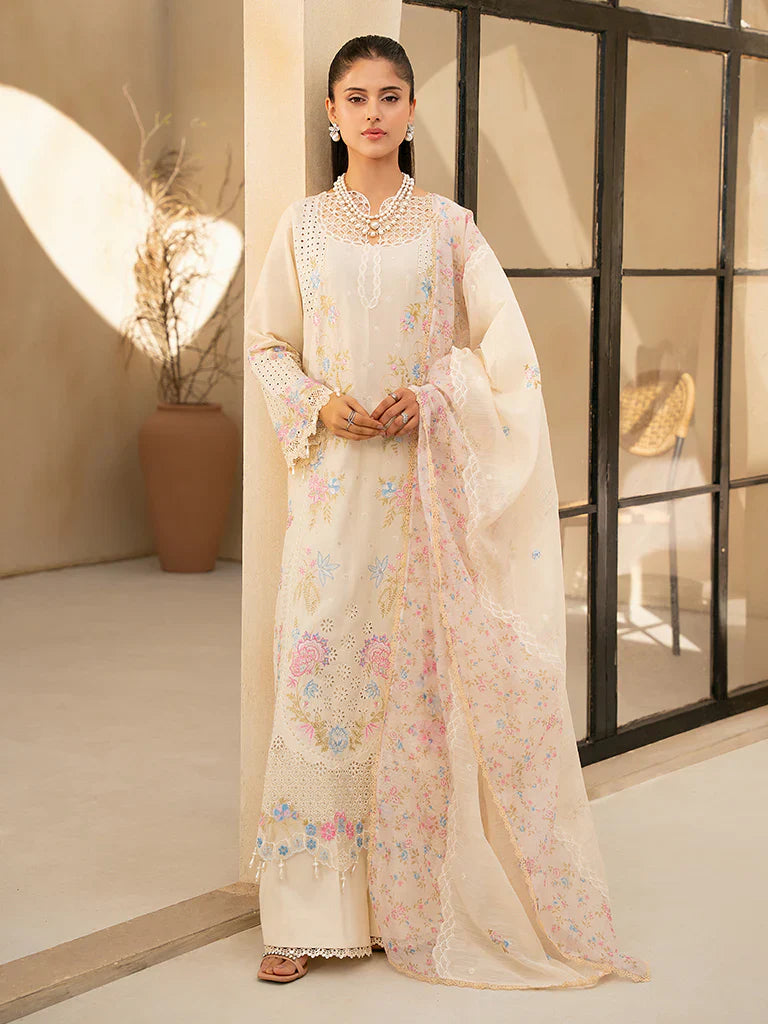 3 piece Embroidered lawn suit