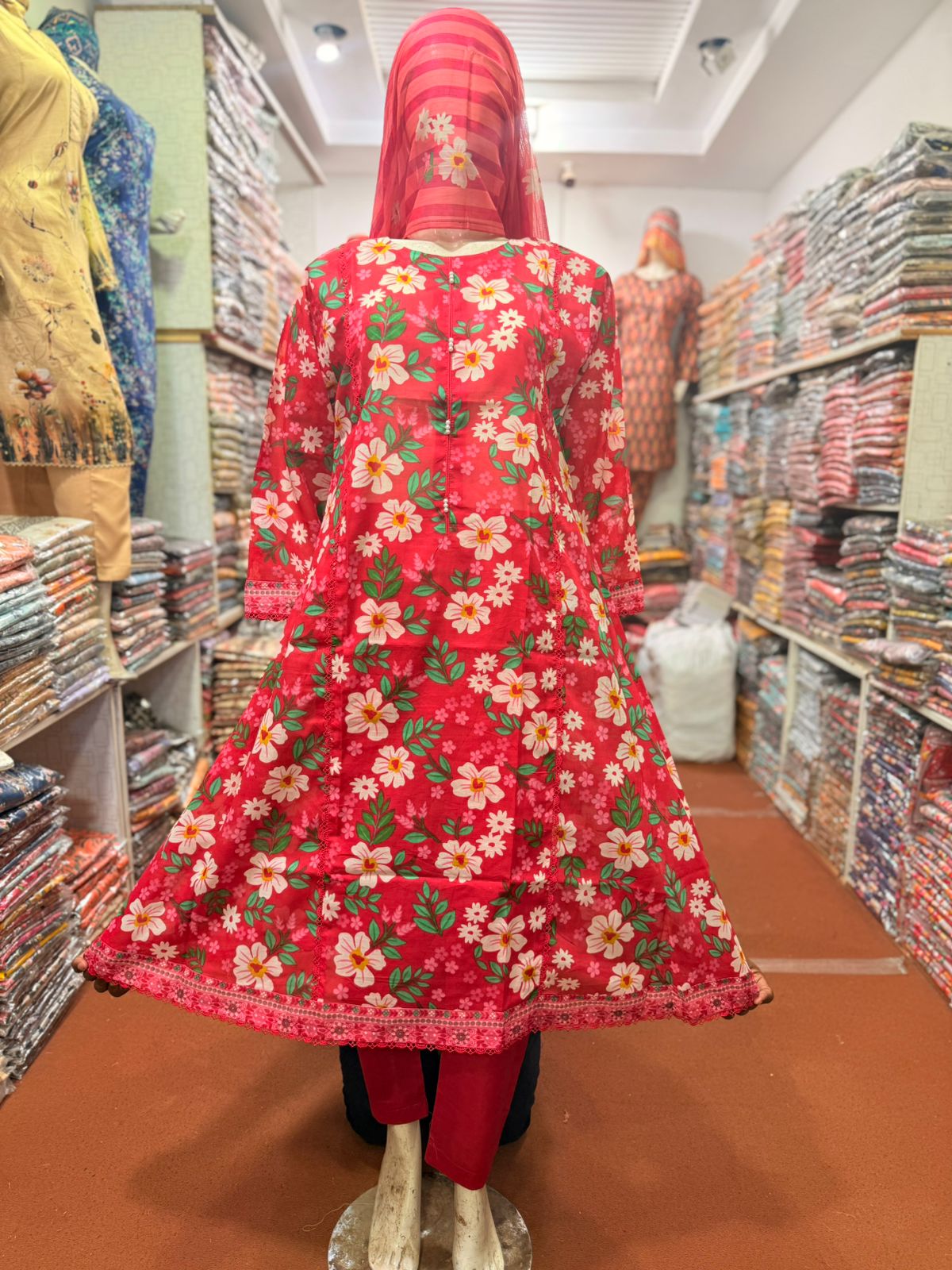 3-PC Stitched lawn Suit