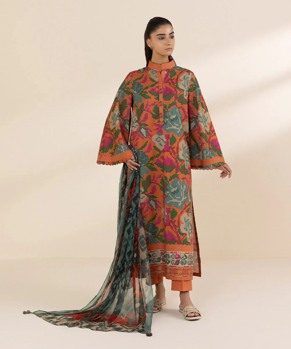 Sapphire 3 Piece - Printed Lawn Suit