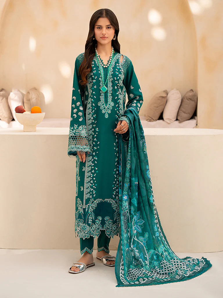 3 piece Embroidered lawn suit