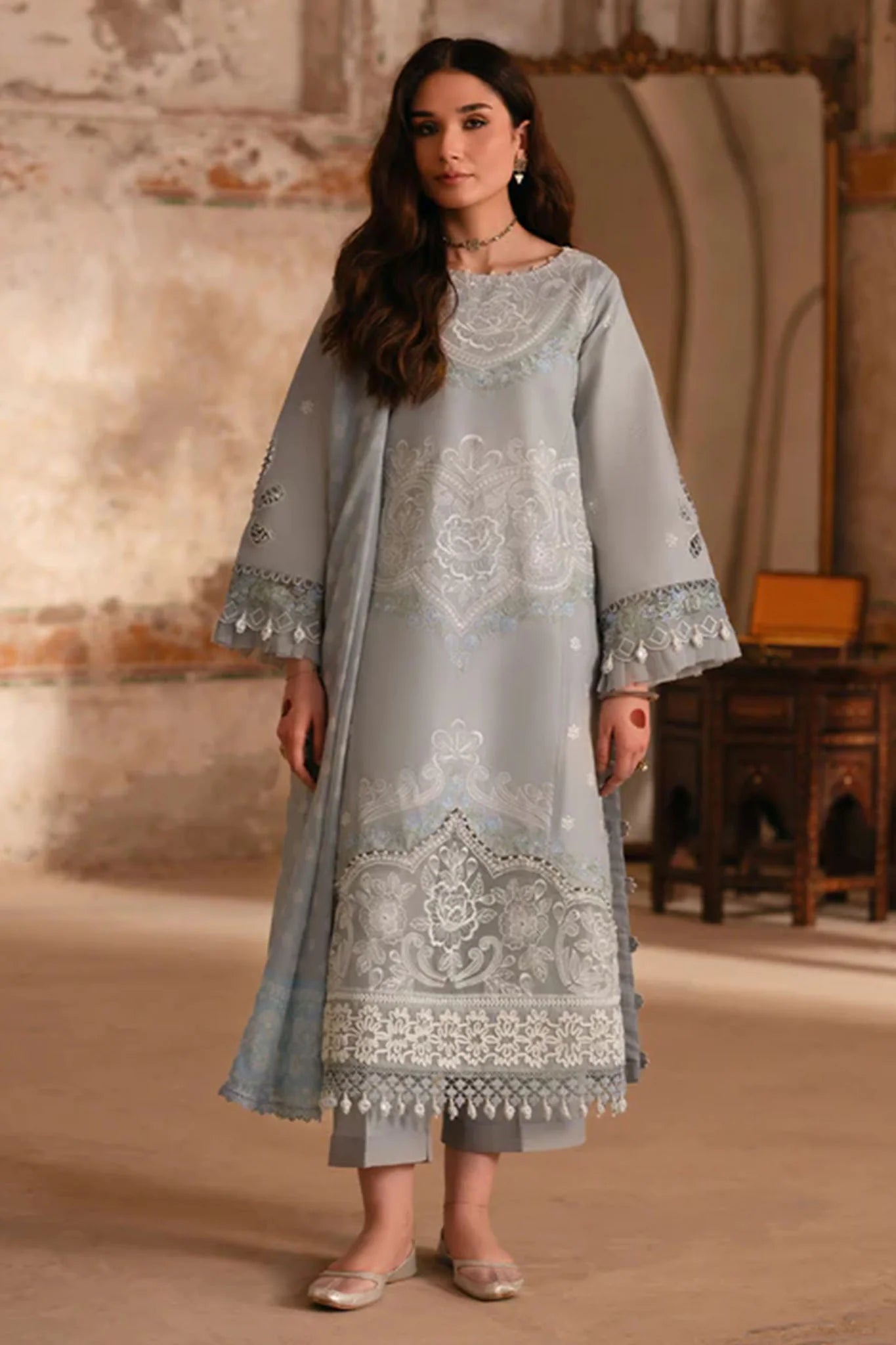 Mastani By Parishay Unstitched 3 Piece Emb Lawn