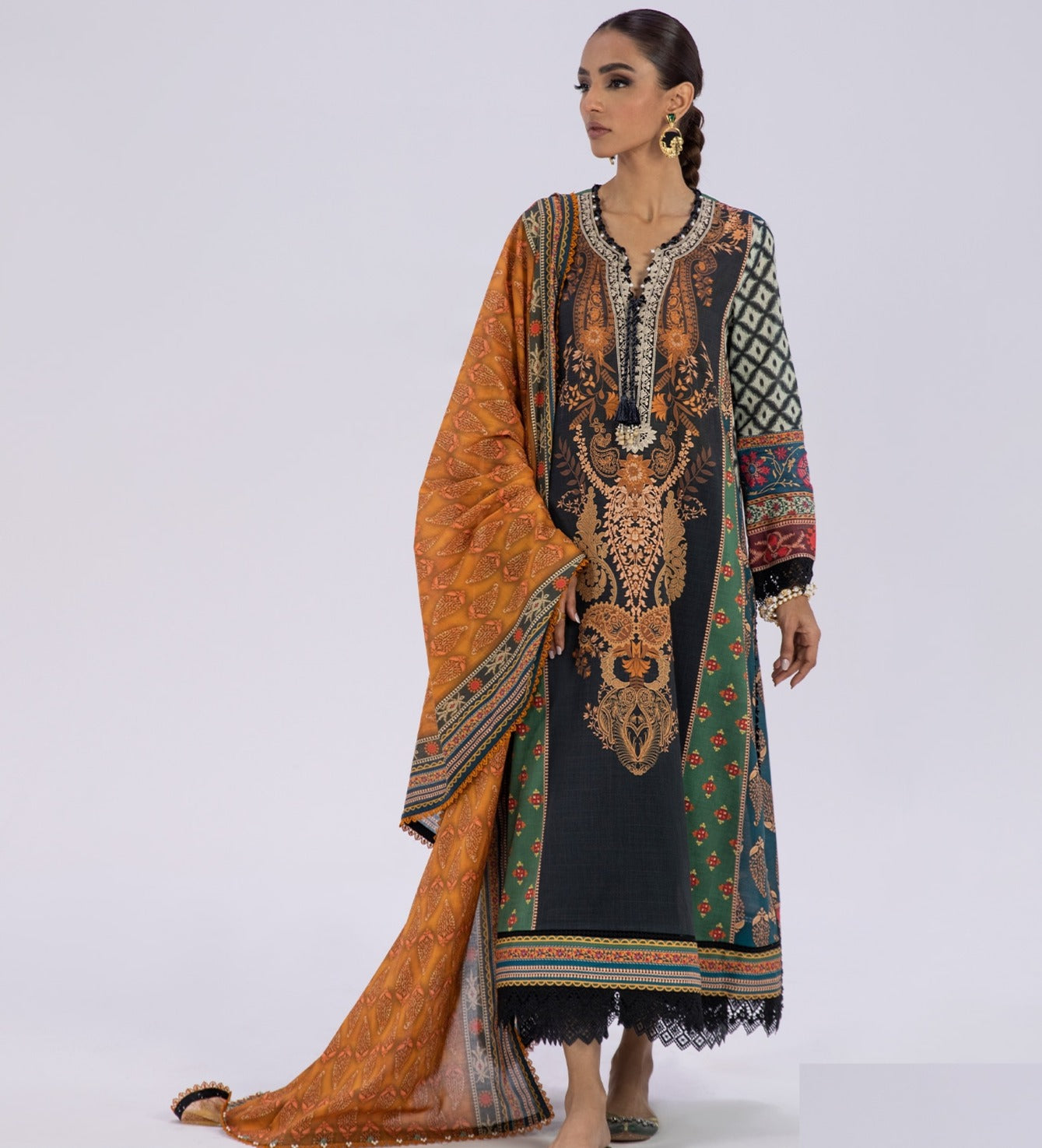 Sana Safinaz Digital Print Lawn 3 Piece