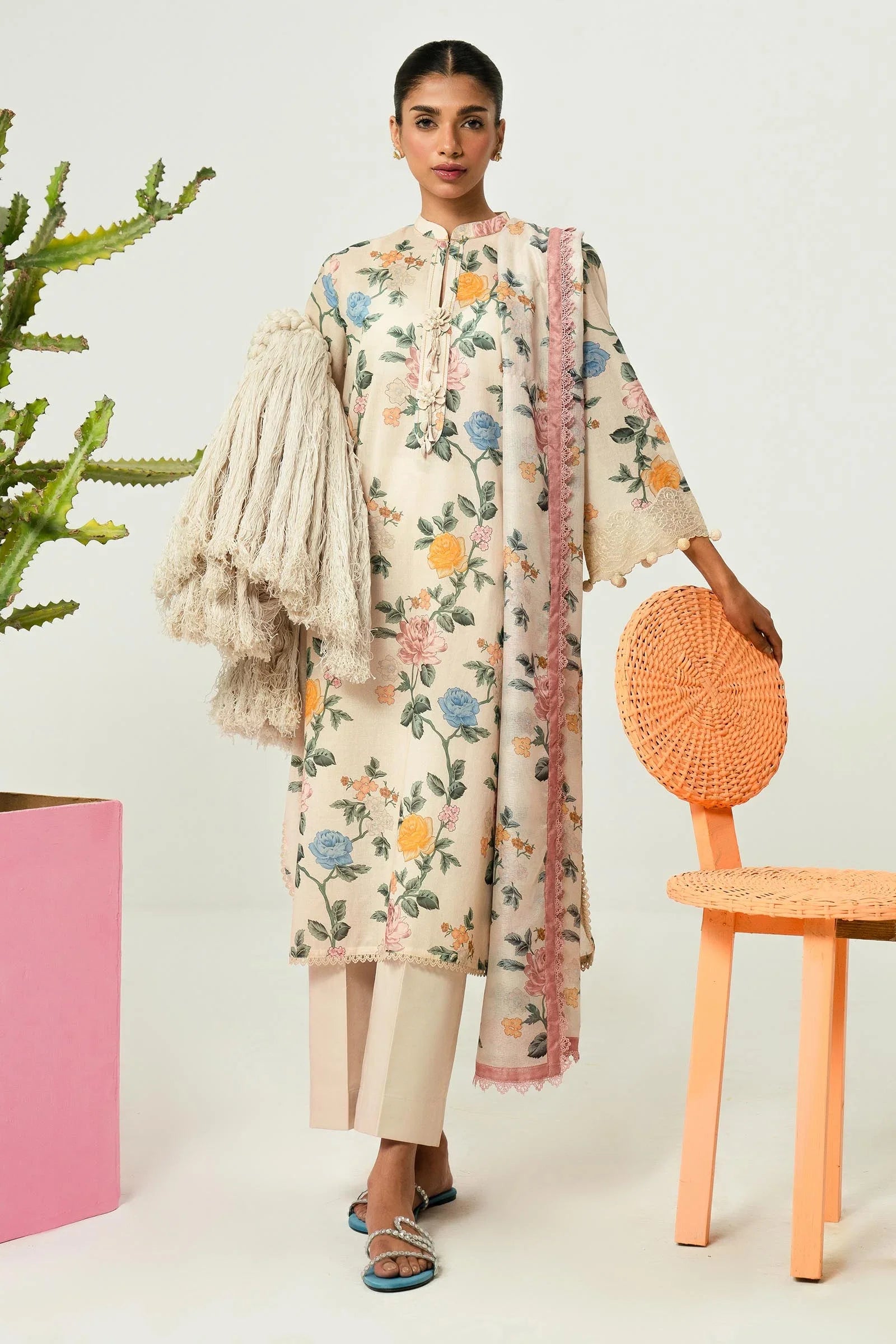 Sana Safinaz Digital Print Lawn 3 Piece